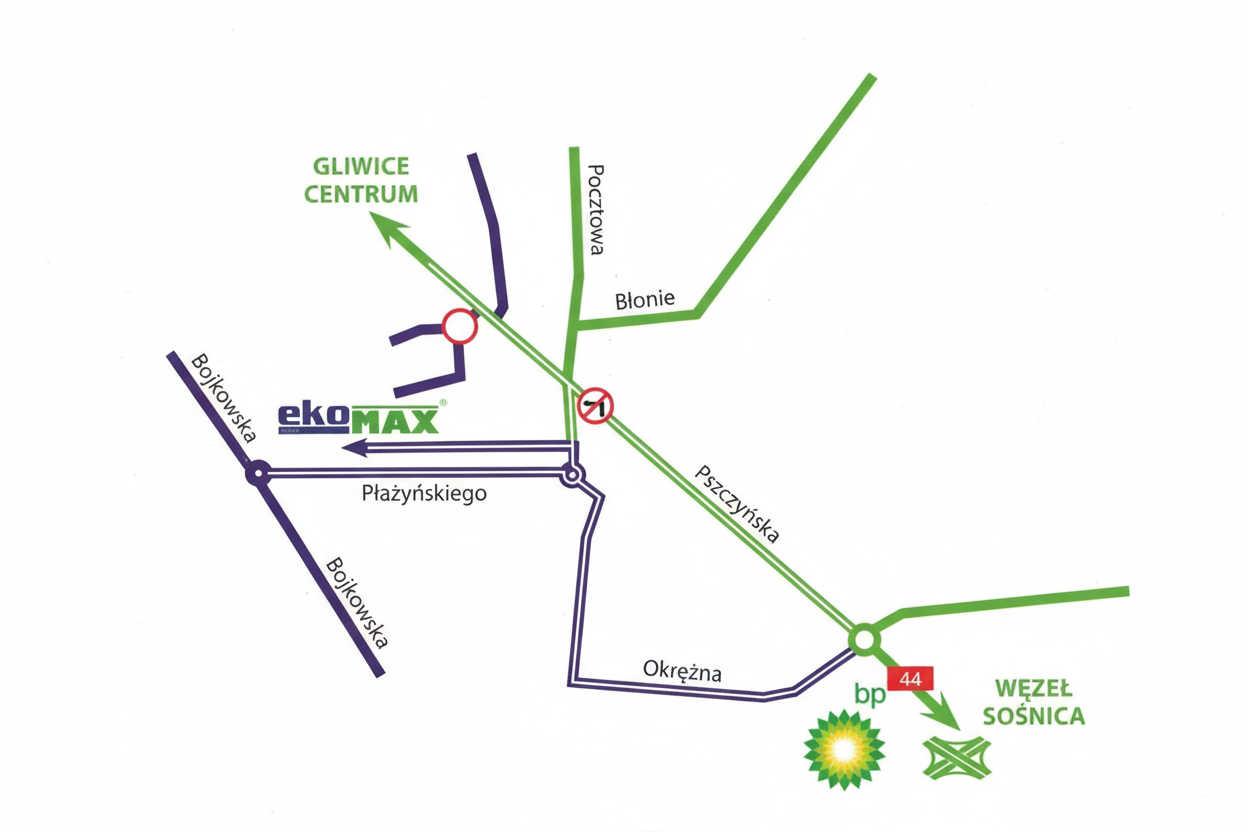 Mapa dojazdu